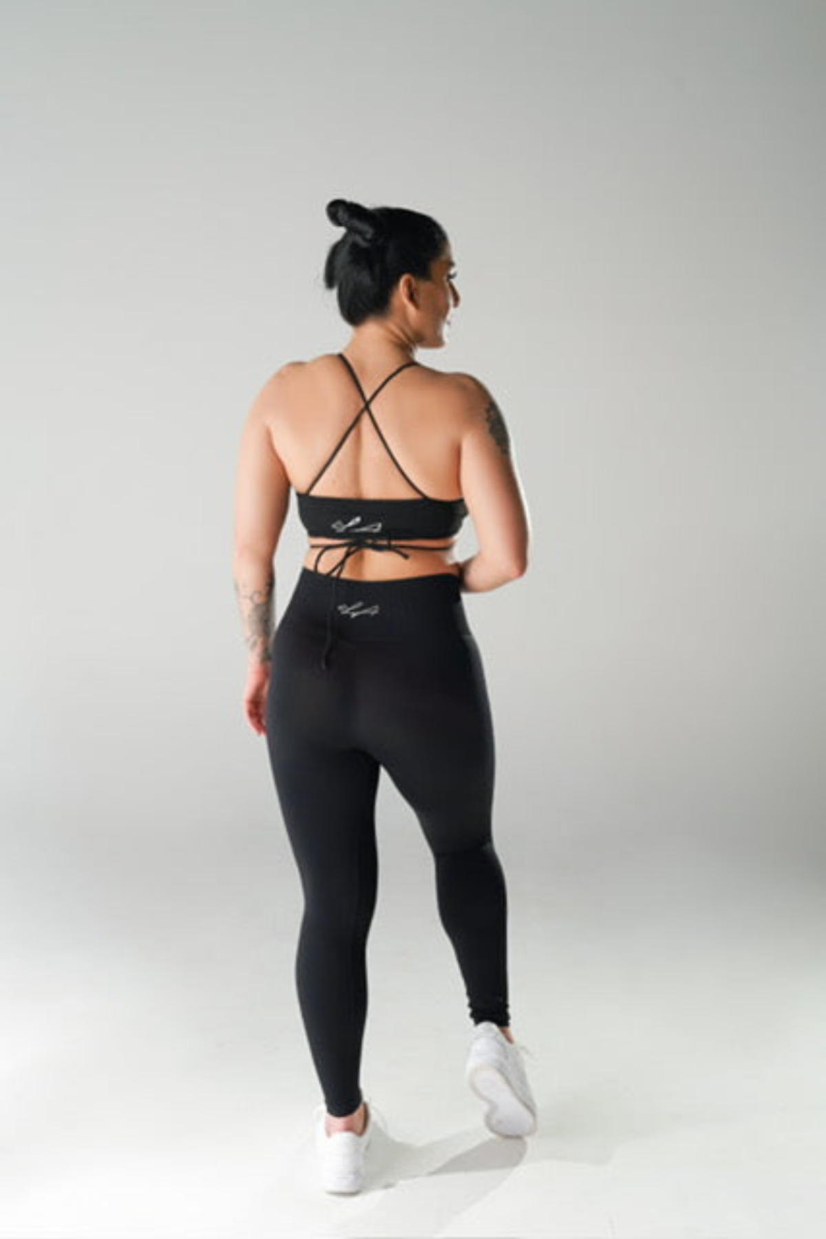 Black Cross Back Top