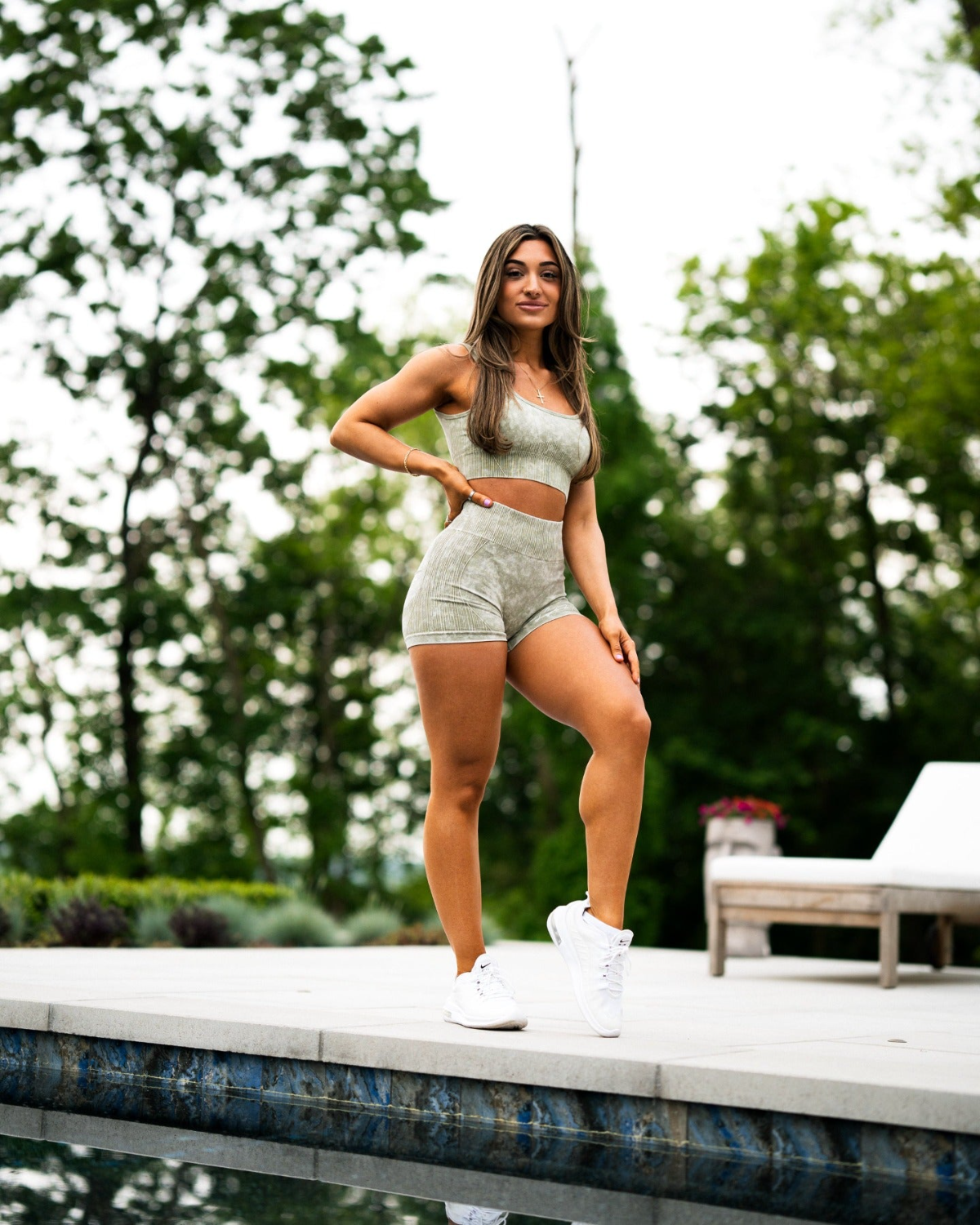 Lena Serenity Seamless Sage Sports Bra