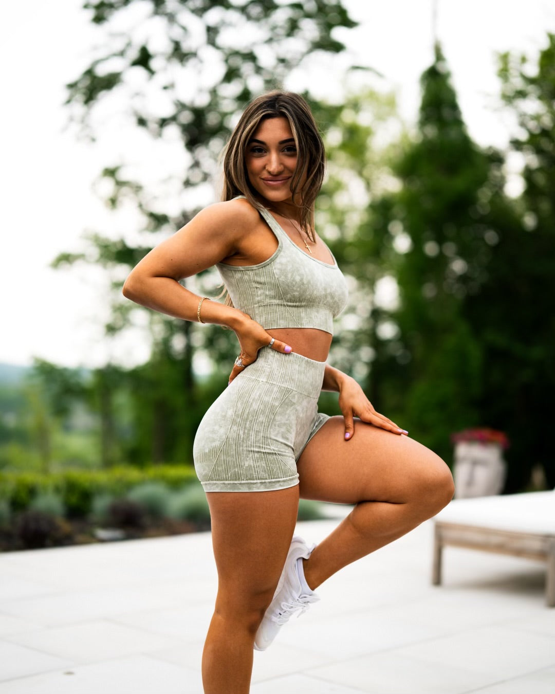 Lena Serenity Seamless Sage Shorts