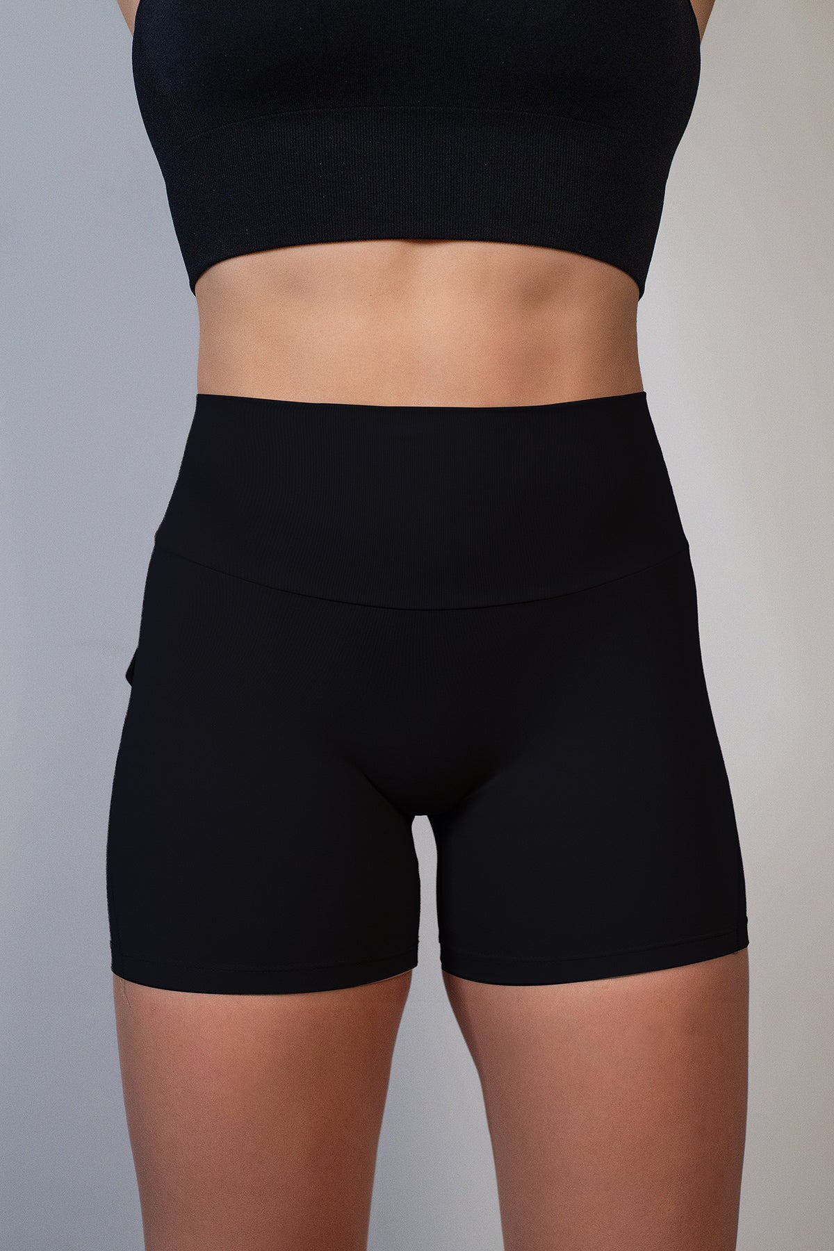 Black Booty Scrunch Shorts