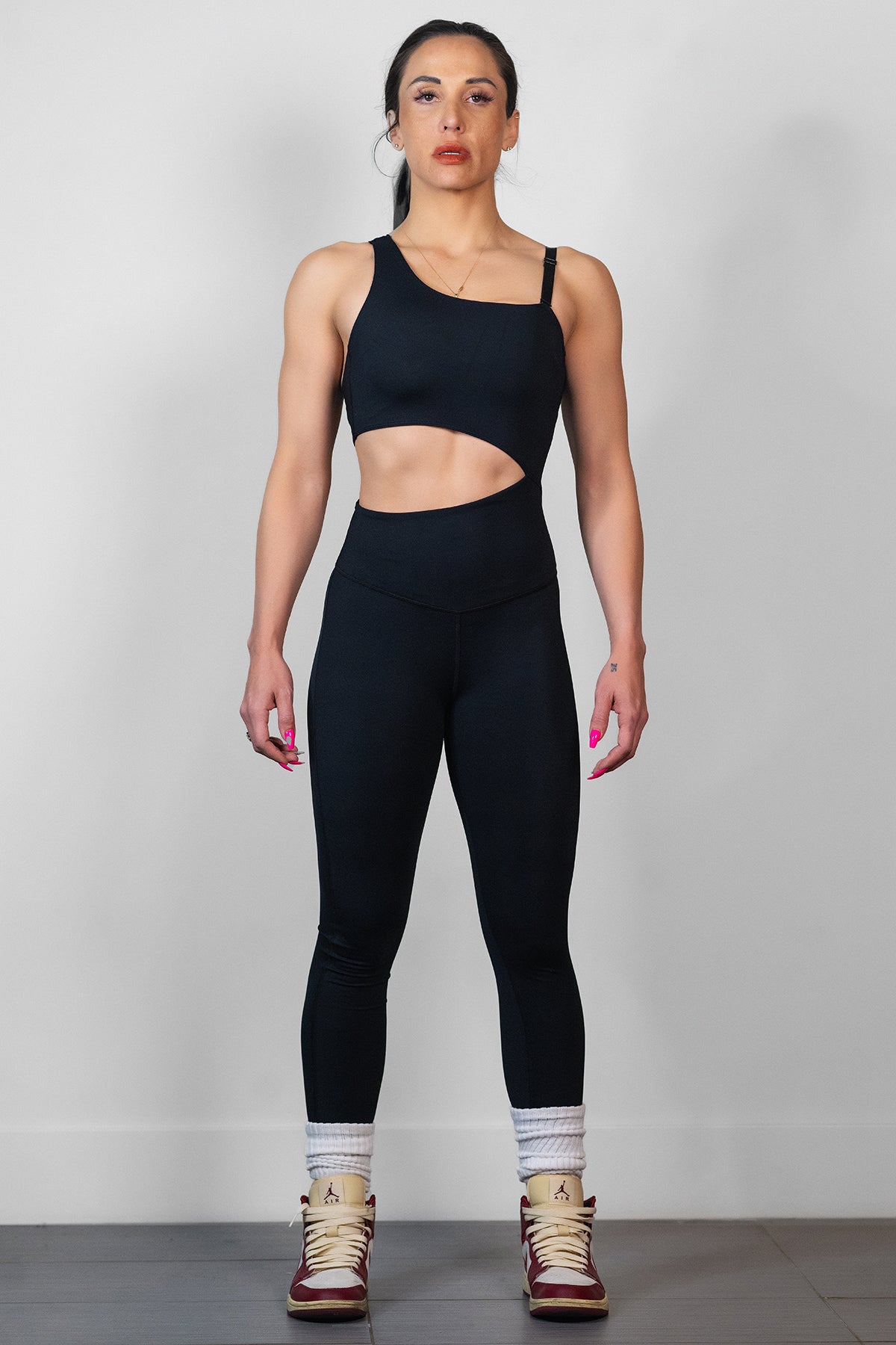 Black Asymmetric Jumpsuit