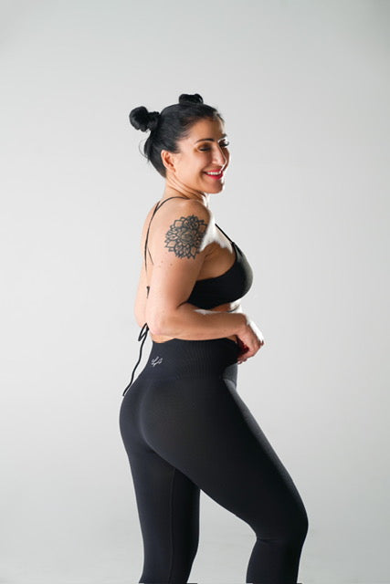 Black Cross Back Top