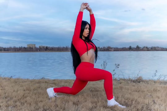 Red 2 Piece Active Set